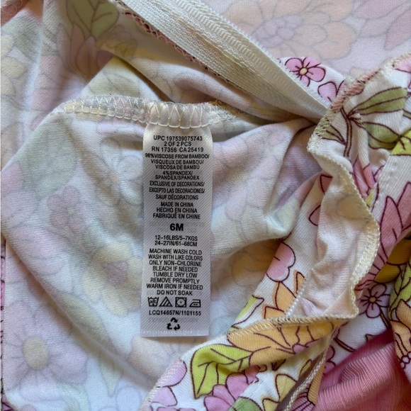 Little Me Baby 2 Pack Sleepwear Footies Size 6 Months New With Tags - Picture 11 of 13